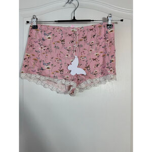 Women's SEE YOU TOMORROW Pink Floral Pajama Shorts M